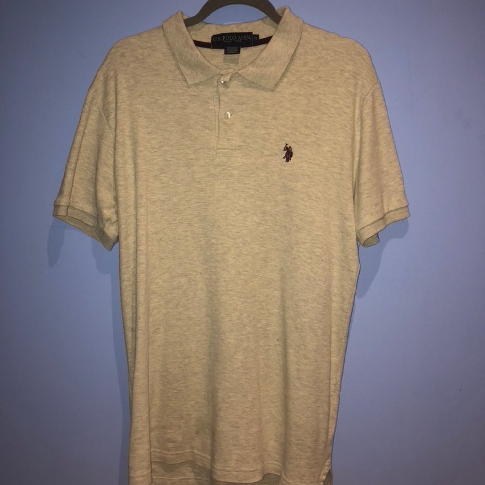 Polo Cotton Short Sleeve Button Down Medium